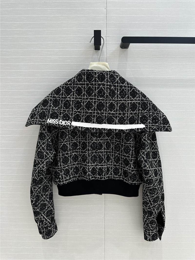 D10r check tweed small coat