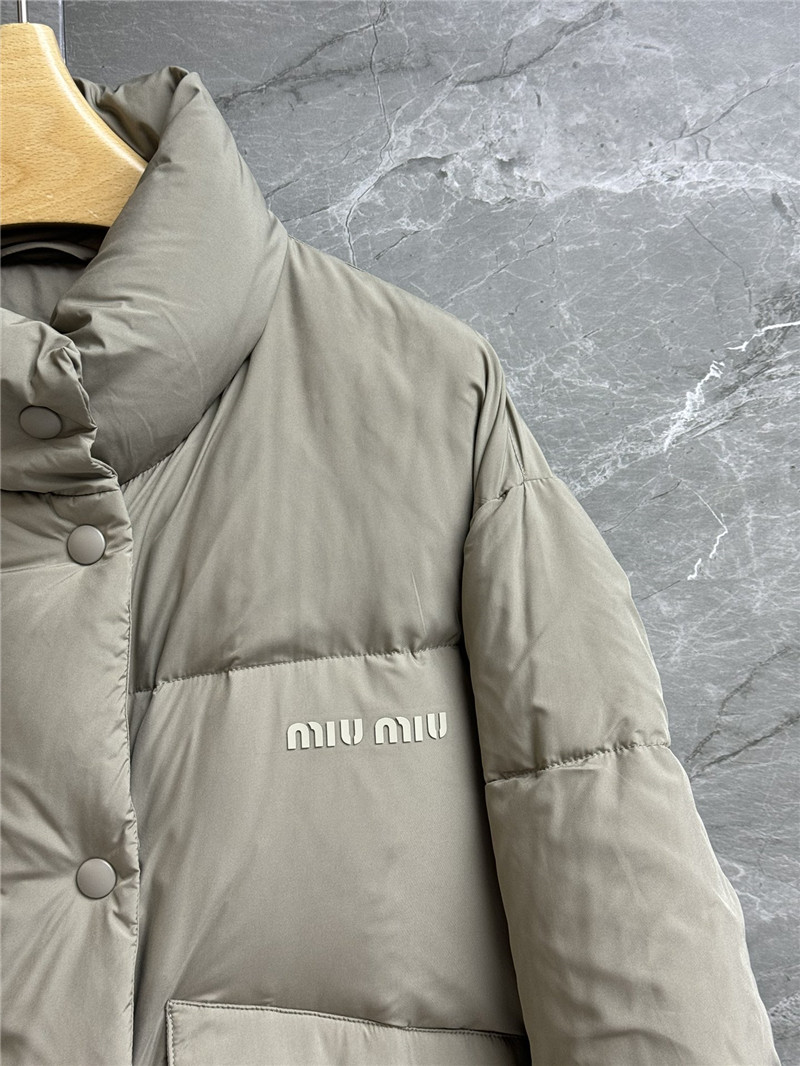 M1um1u stand collar down jacket