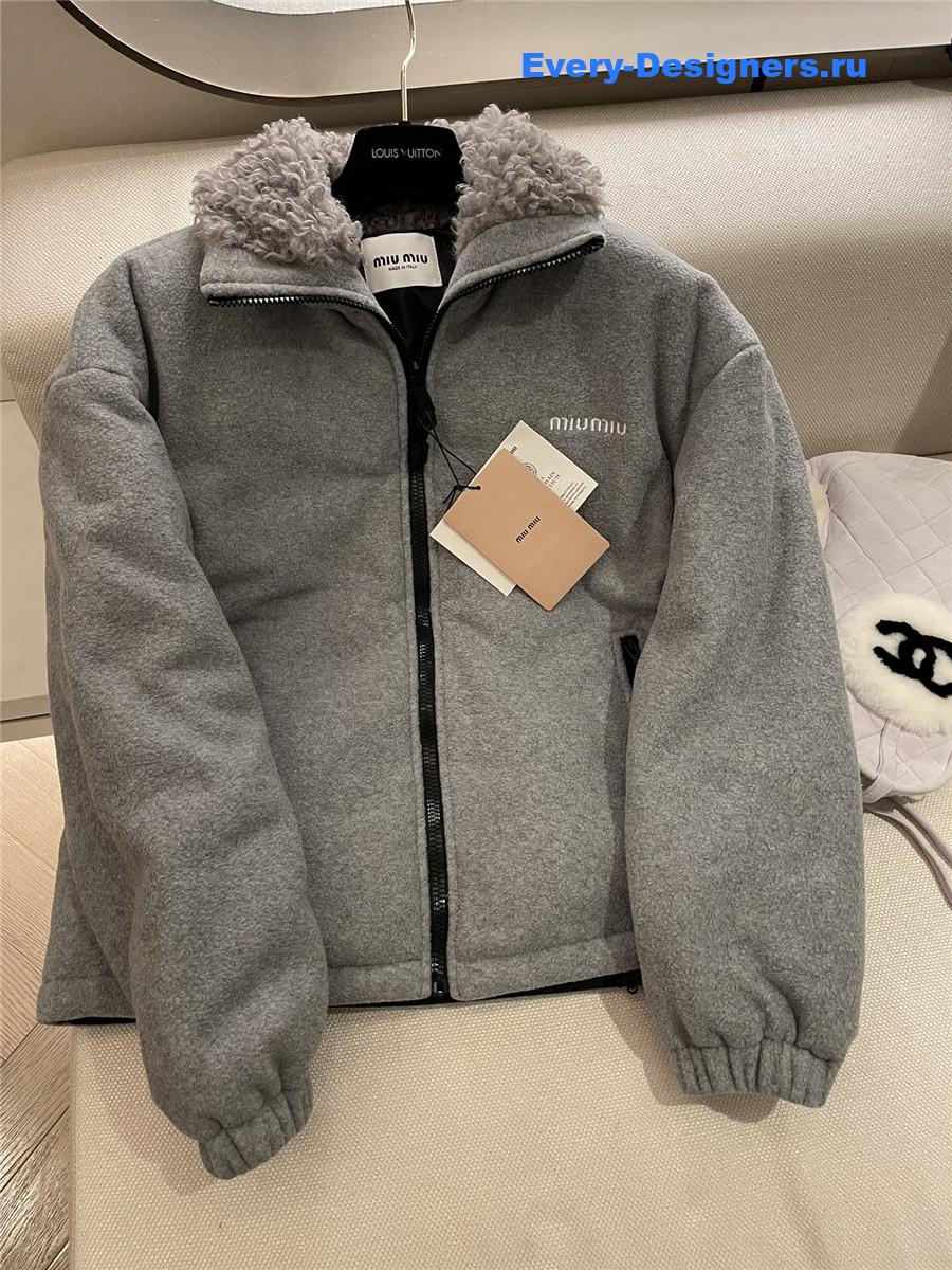M1um1u polar fleece down jacket