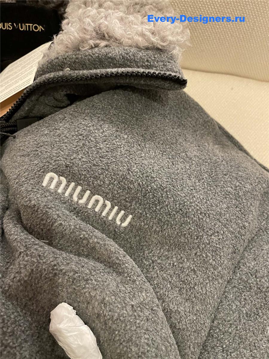 M1um1u polar fleece down jacket