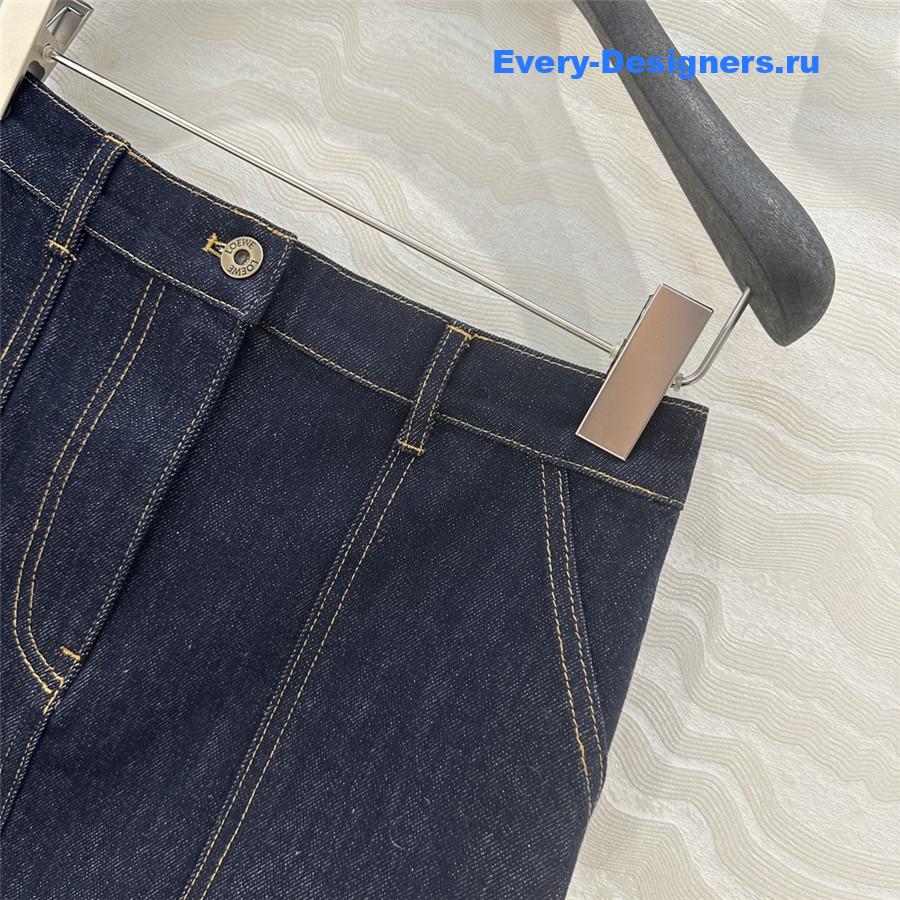 L0ew* denim skirt