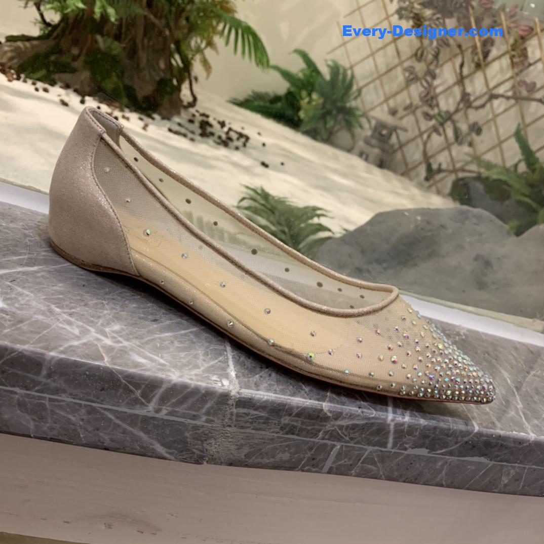 Chr1st1an louboutin rhinestone mesh pumps