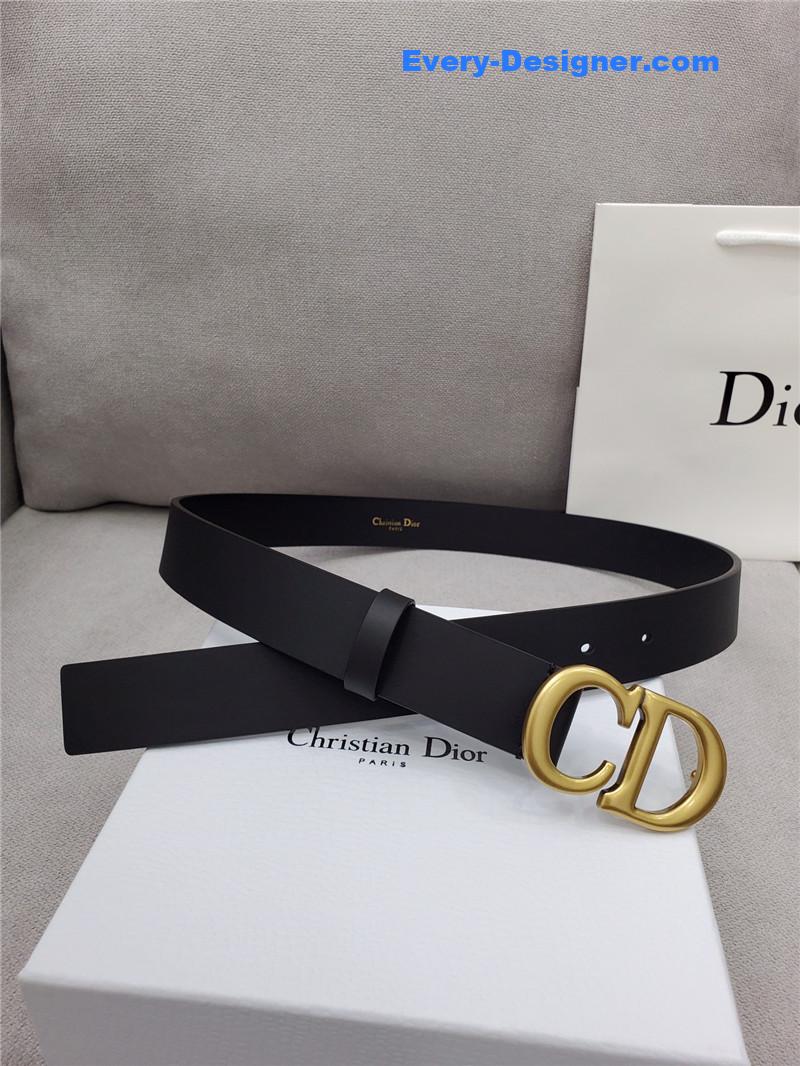 D10r cd black leather belt