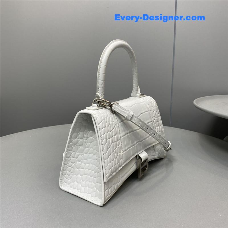 Ba1en*iaga hourglass bag white