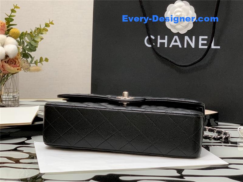 Ch**el classic flap caviar leather bag