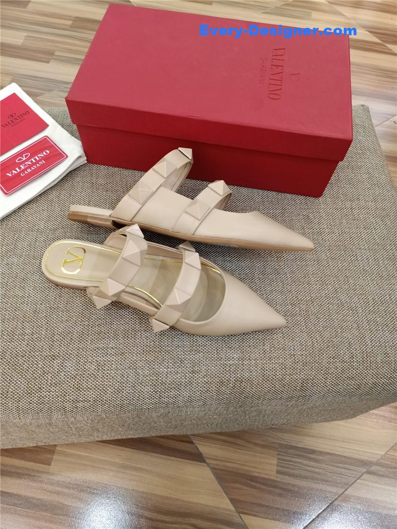 Va1e*ntin0 logo bronzing sandals