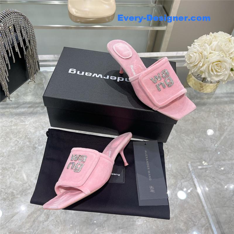 A1exa*der wang rhinestone alphabet slippers