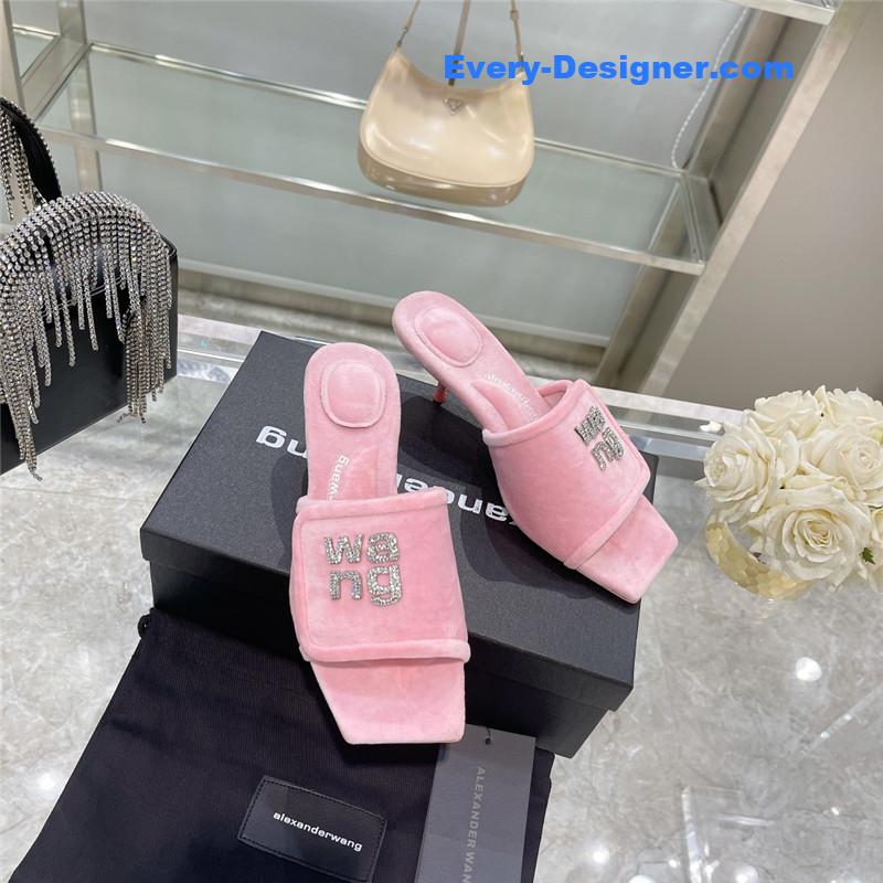 A1exa*der wang rhinestone alphabet slippers