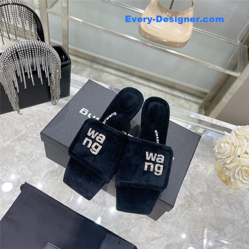 A1exa*der wang rhinestone alphabet slippers