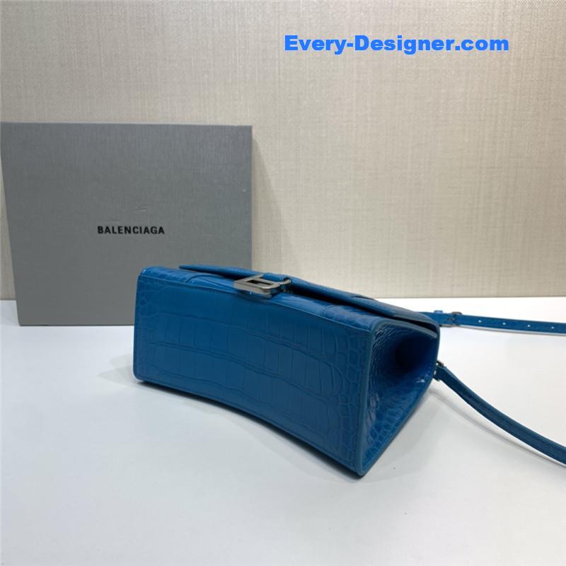 Ba1en*iaga hourglass bag crocodile