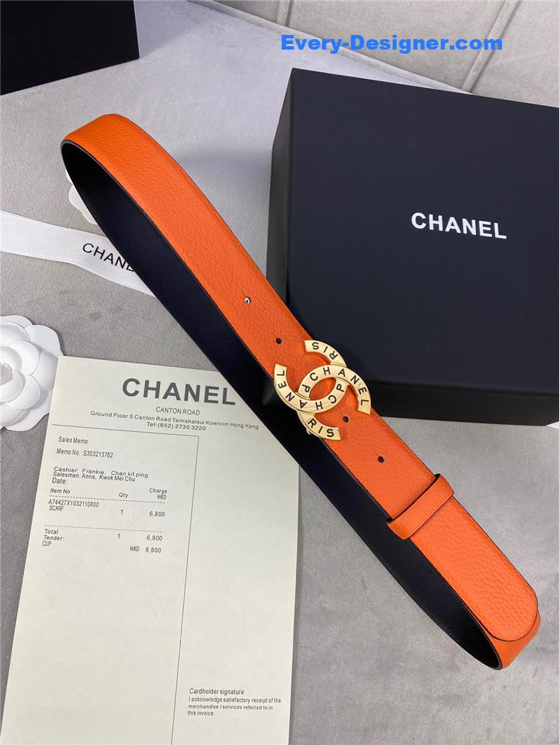 Ch**el logo classic belt