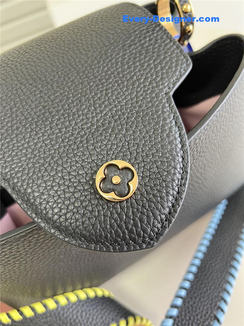 l0vis Vvtt0n lv capucines mm taurillon leather bag