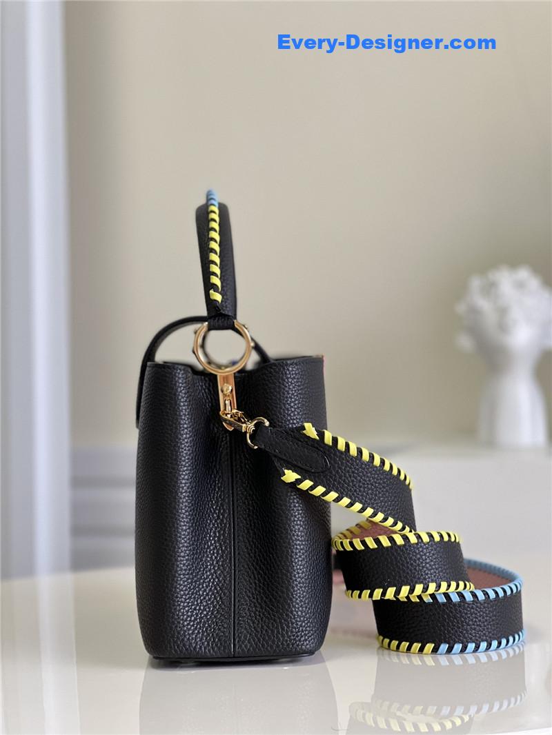 l0vis Vvtt0n lv capucines mm taurillon leather bag