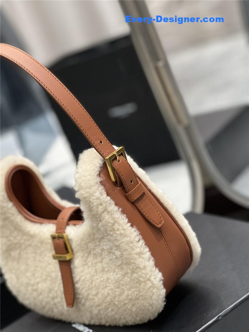 Y51 wool hobo bag
