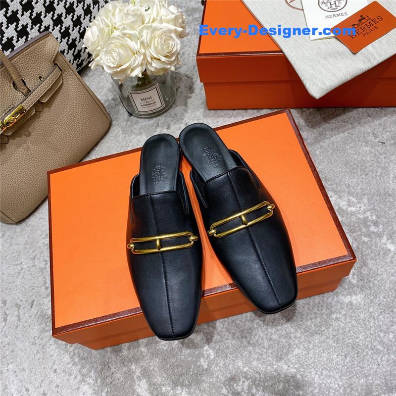 H**me5 muller flat slippers