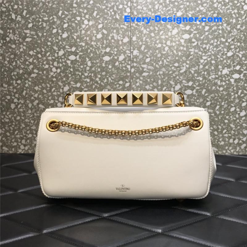 Va1e*ntin0 garavani stud sign leather shoulder bag