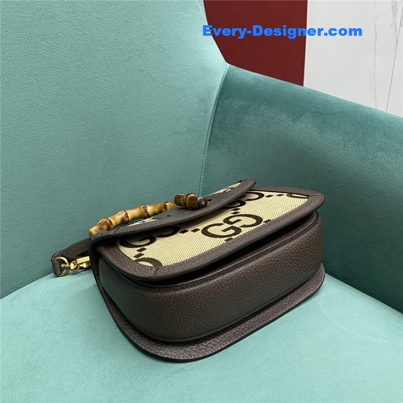 Gvc*1 gg bamboo jumbo small top handle bag