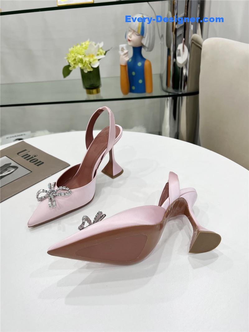 AMINA MUADDI high-end rhinestone original buckle pumps