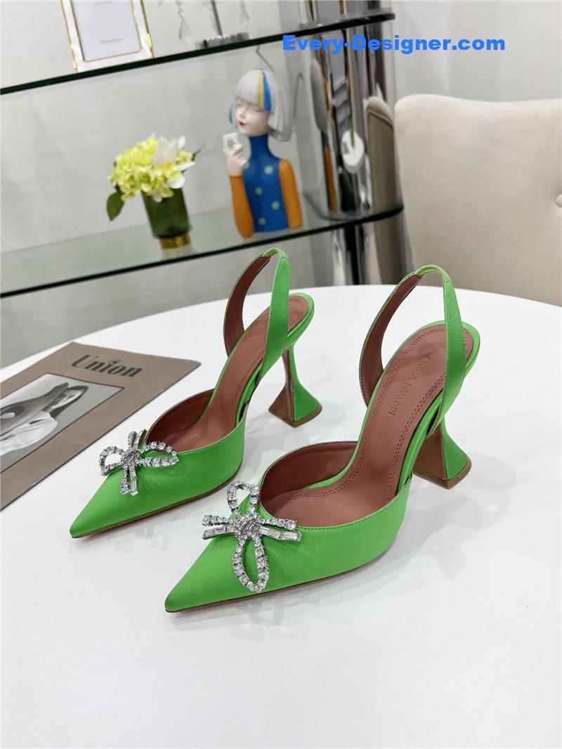 AMINA MUADDI high-end rhinestone original buckle pumps