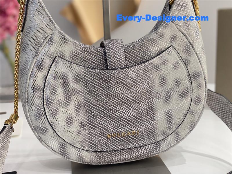 Bv1g*ai serpenti leather hobo bag