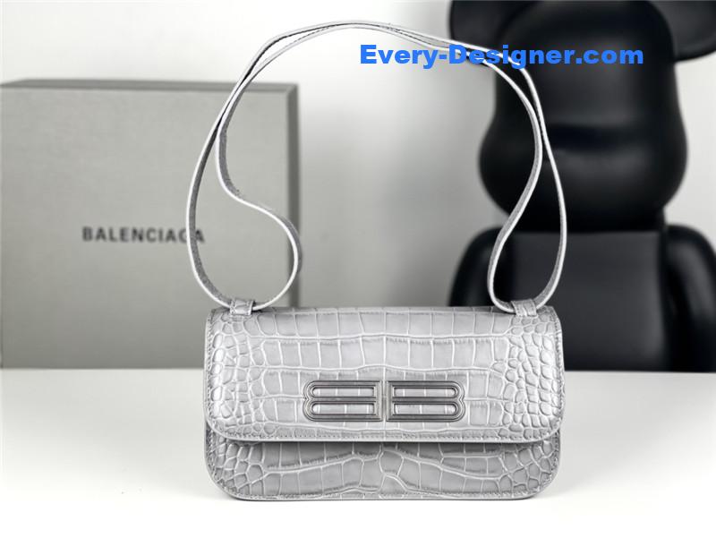 Ba1en*iaga gossip small bag crocodile