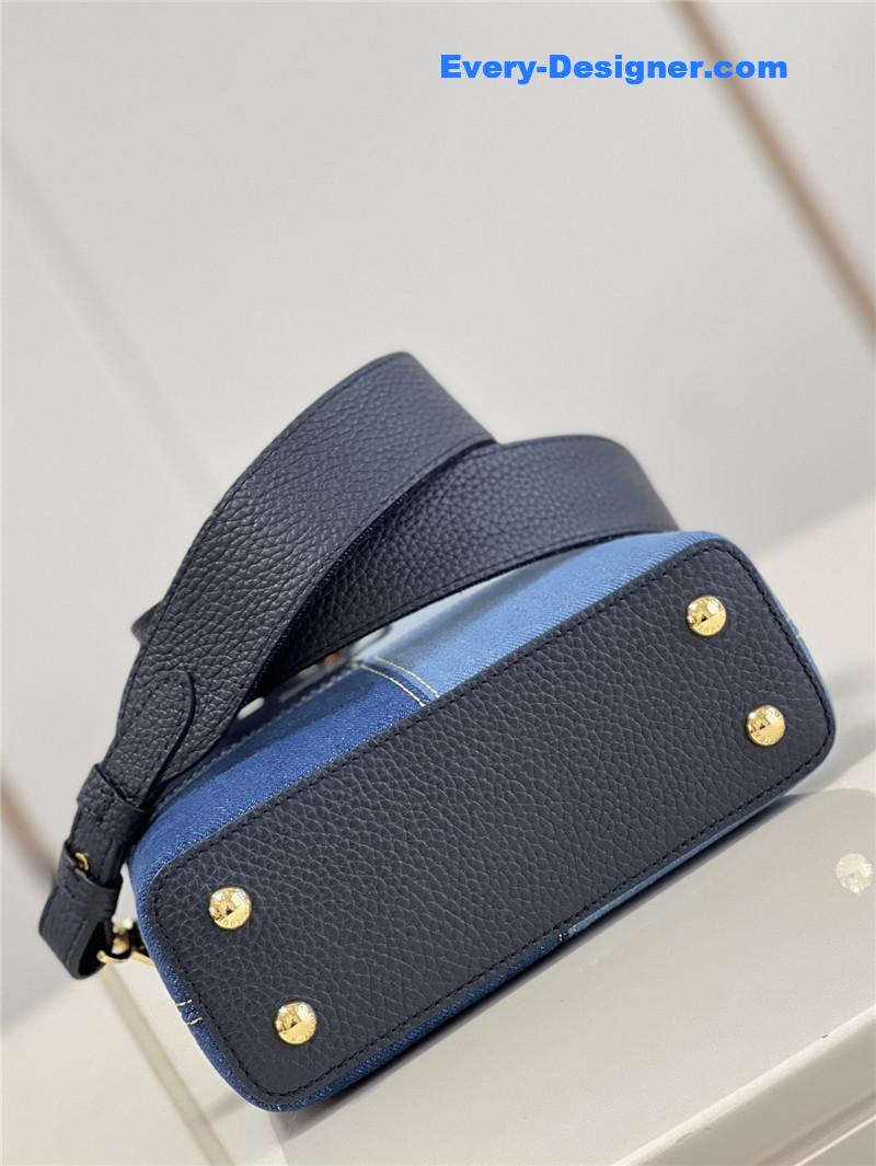 l0vis Vvtt0n lv capucines mini denim bag