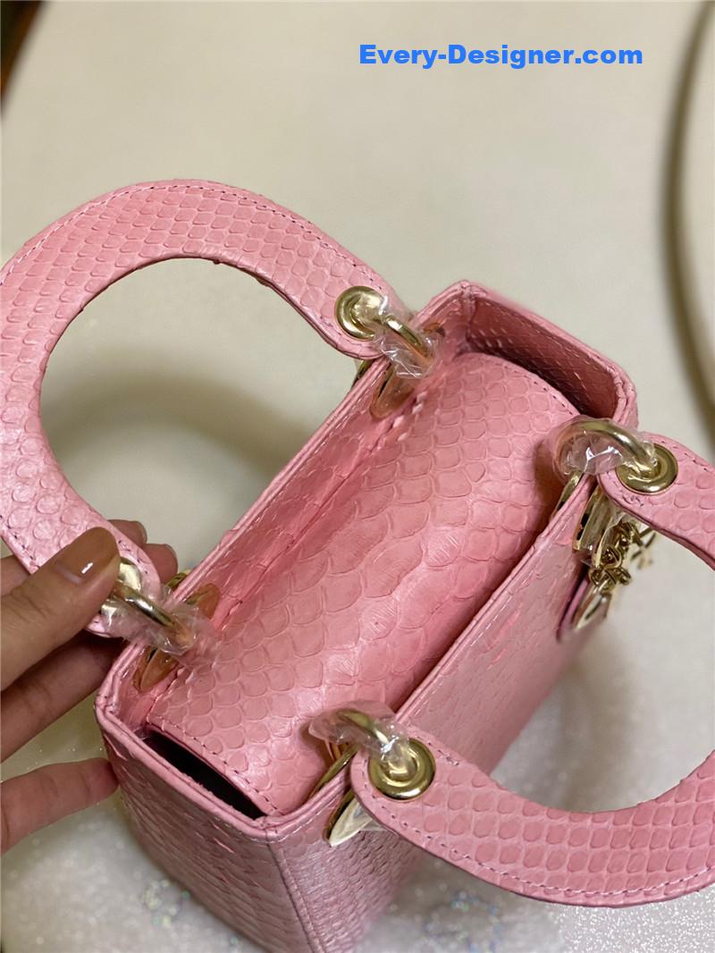 D10r limited edition mini python leather lady bag