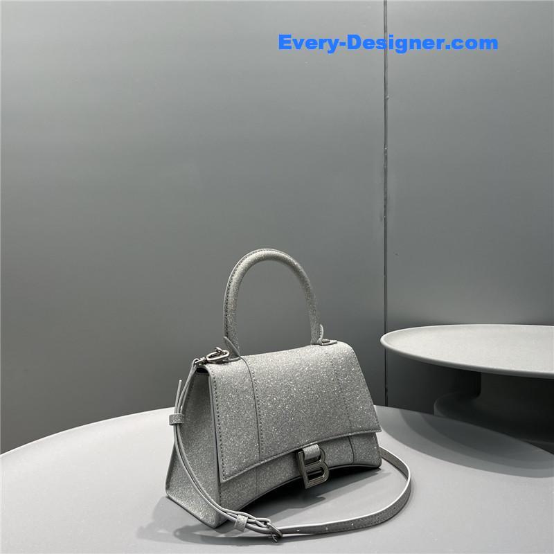Ba1en*iaga hourglass bag silver