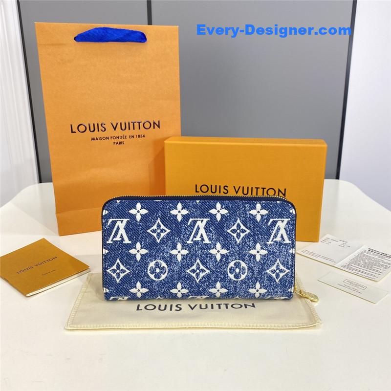 l0vis Vvtt0n lv denim chain wallet
