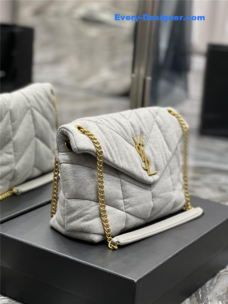 Y51 loulou puffer bag denim