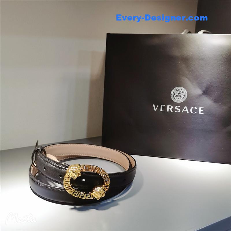 Versace 2.0 collar buckle rivet belt