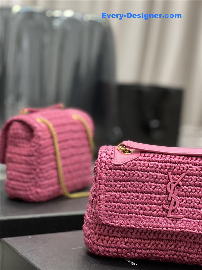 Y51 niki raffia bag small