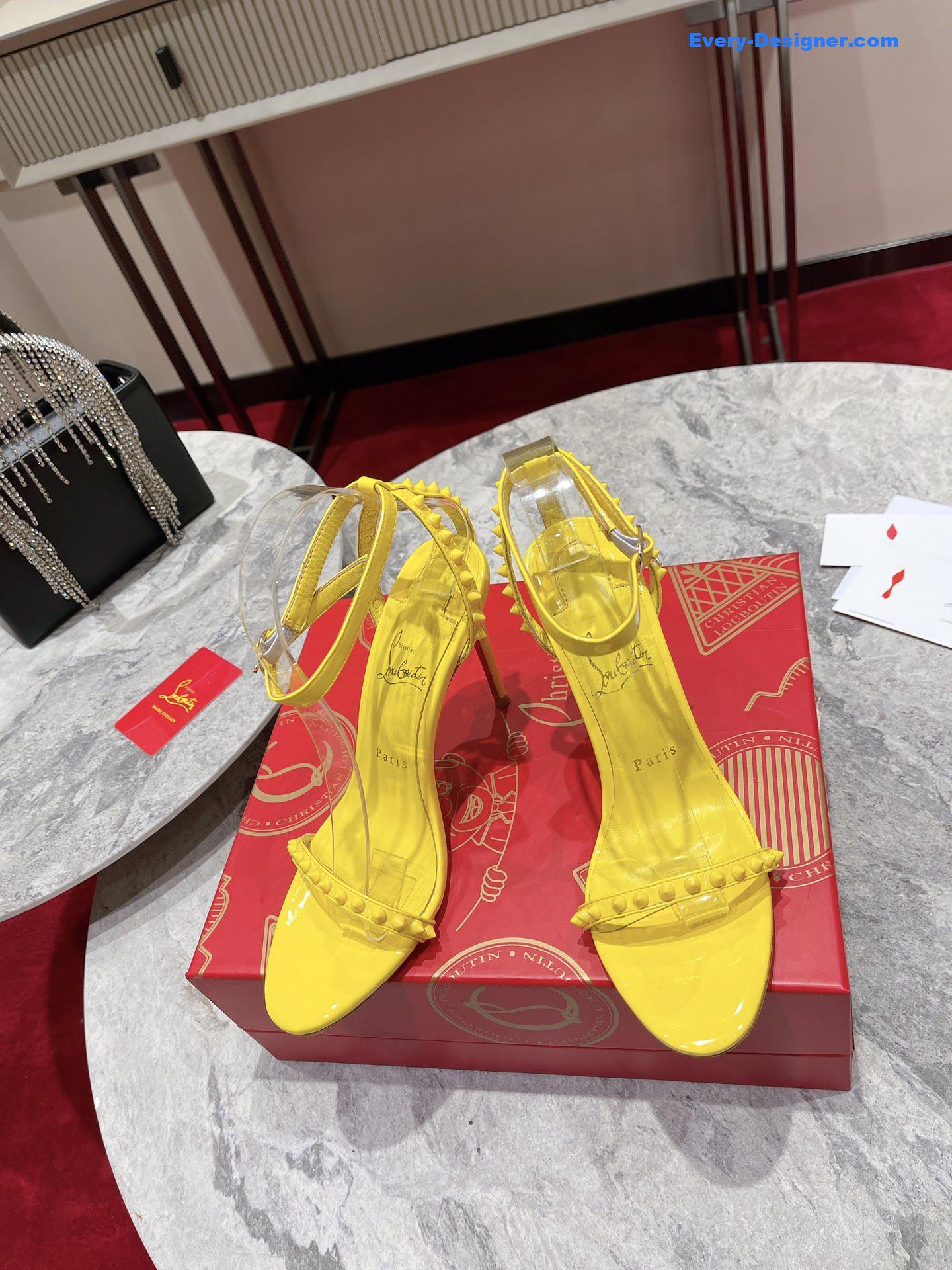 Chr1st1an louboutin spiked strappy sandals