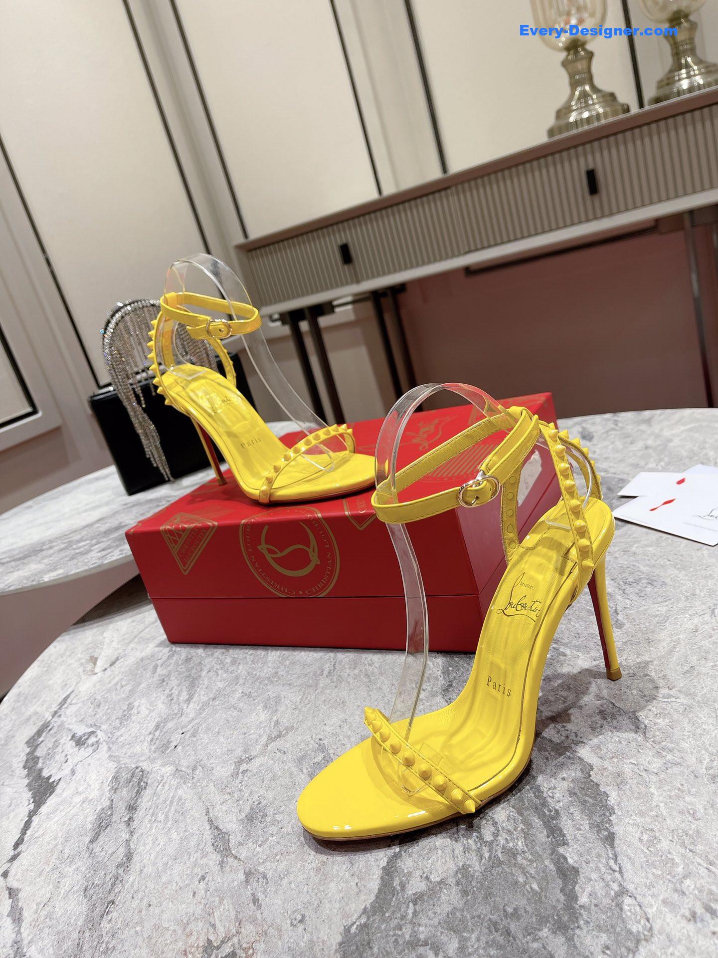 Chr1st1an louboutin spiked strappy sandals