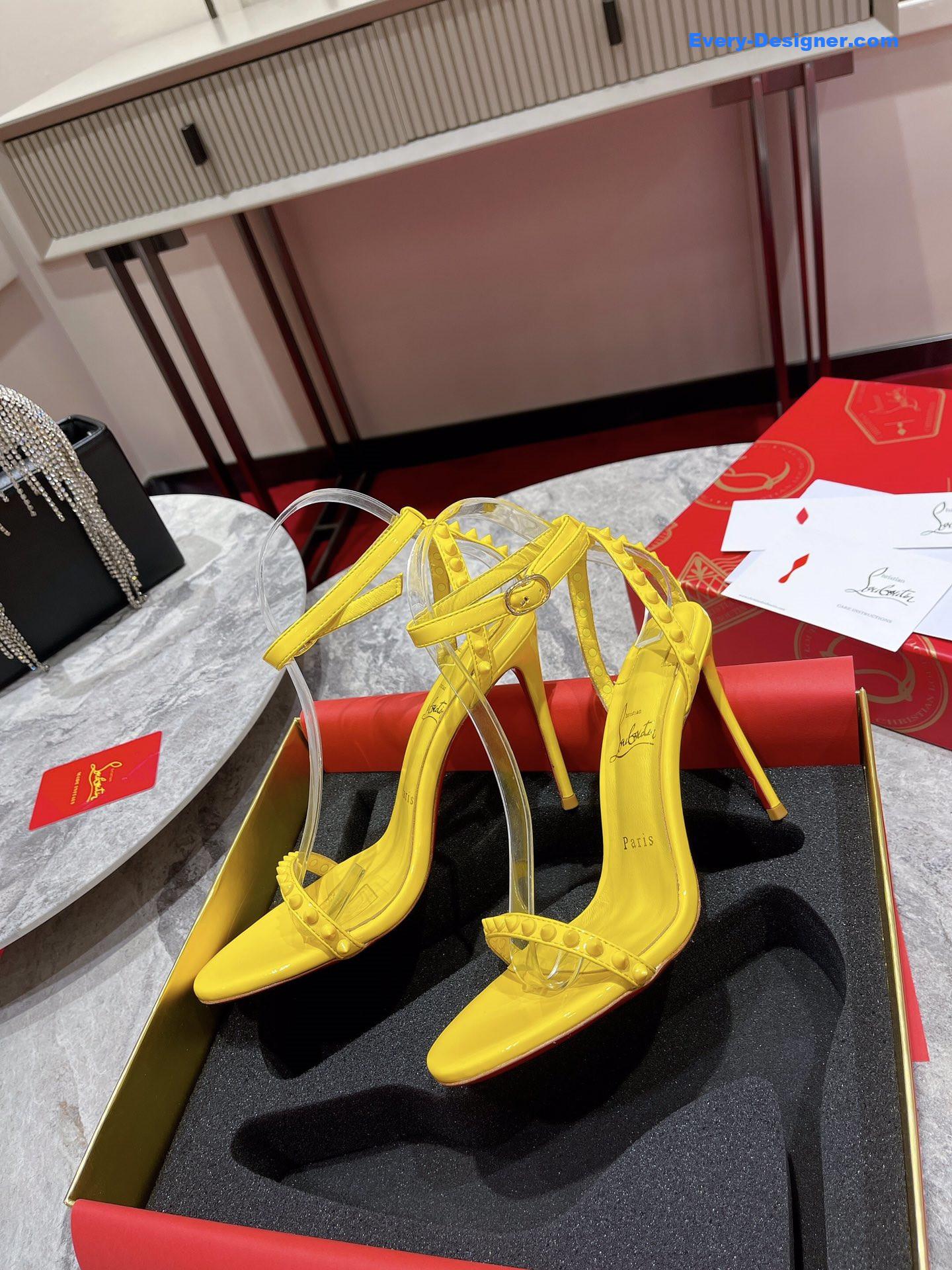 Chr1st1an louboutin spiked strappy sandals