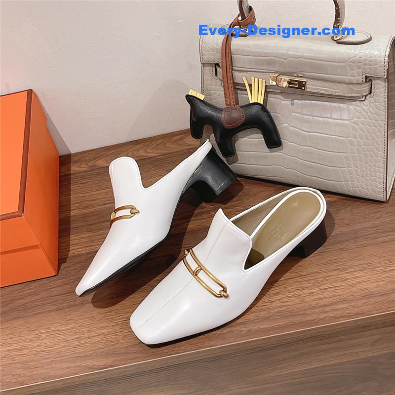H**me5 muller chunky heel slippers