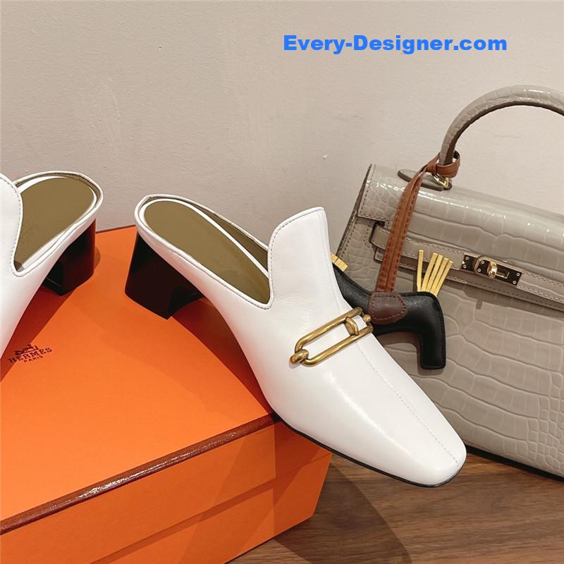 H**me5 muller chunky heel slippers