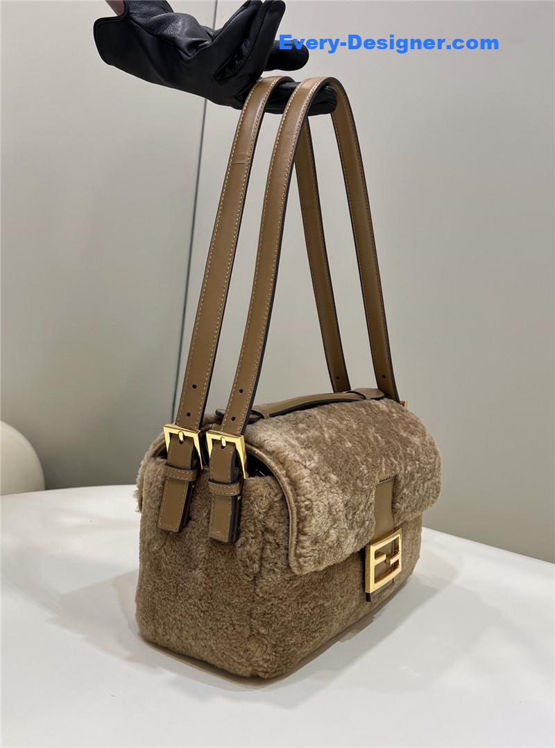 F**di lambswool baguette bag