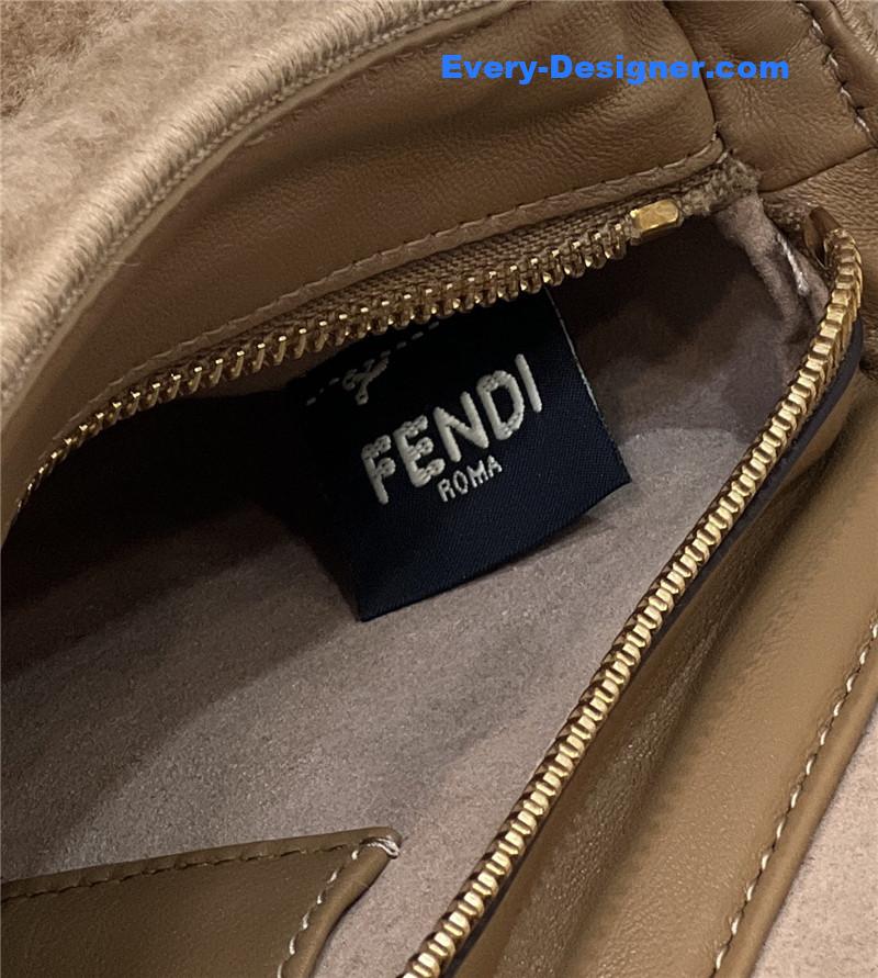 F**di lambswool baguette bag