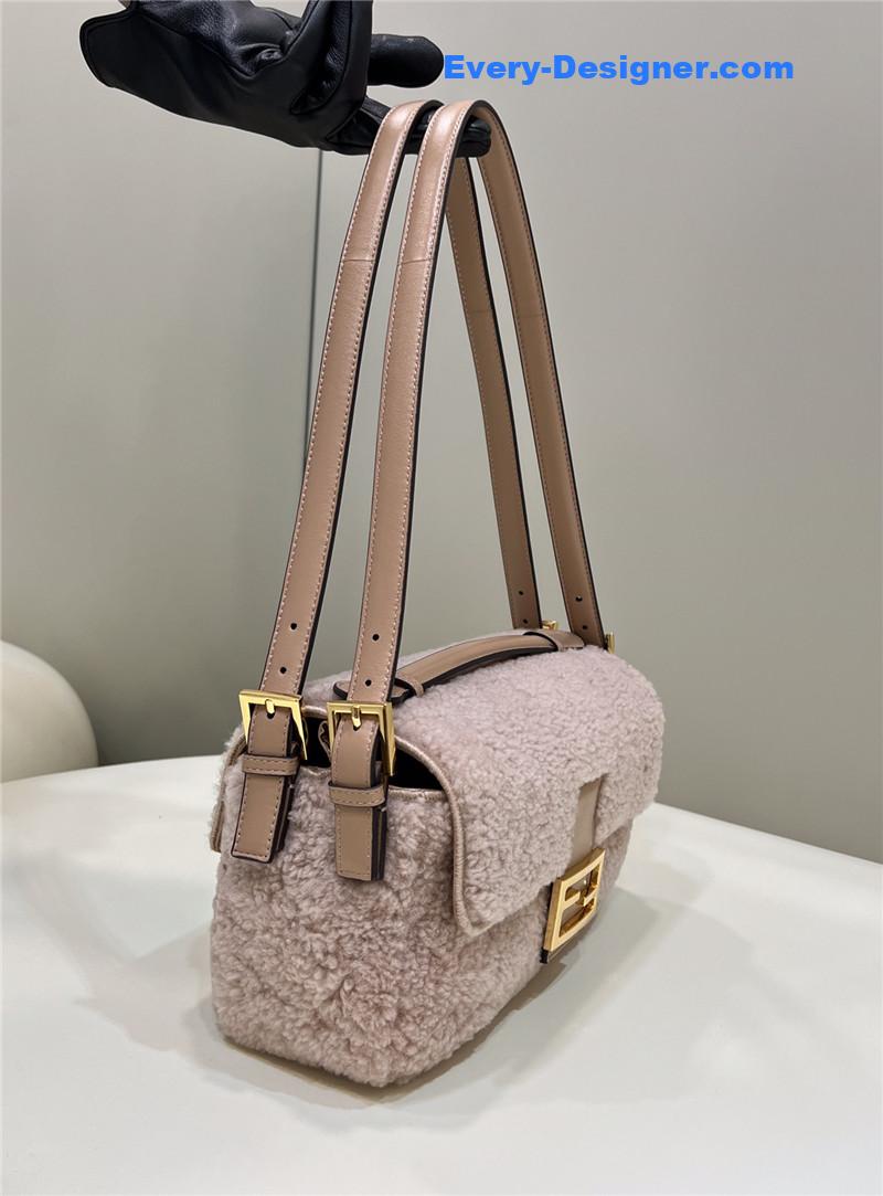 F**di lambswool baguette bag