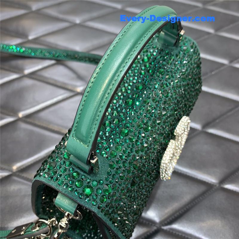 Va1e*ntin0 garavani vsling crystal bag