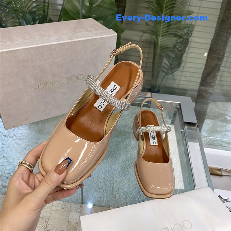 J1m*y Ch00 joezie series flat square toe shoes