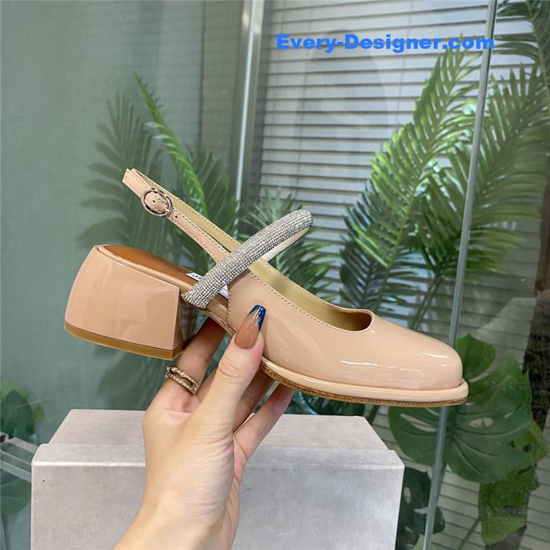 J1m*y Ch00 joezie series flat square toe shoes