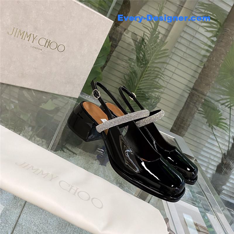J1m*y Ch00 joezie series flat square toe shoes