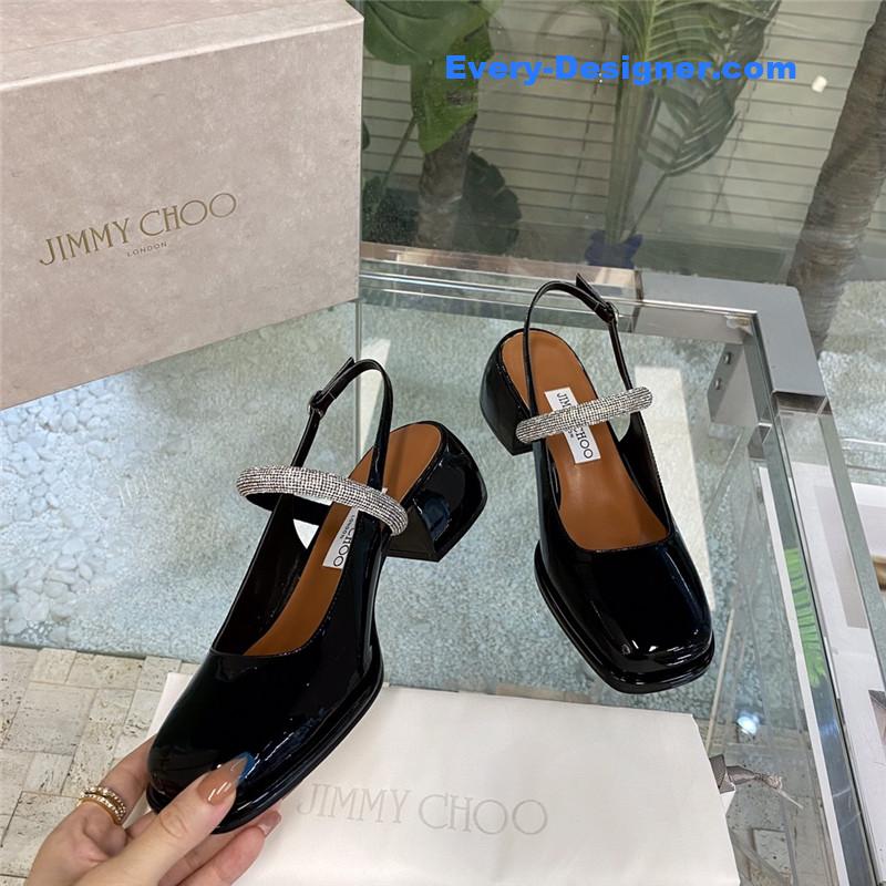 J1m*y Ch00 joezie series flat square toe shoes