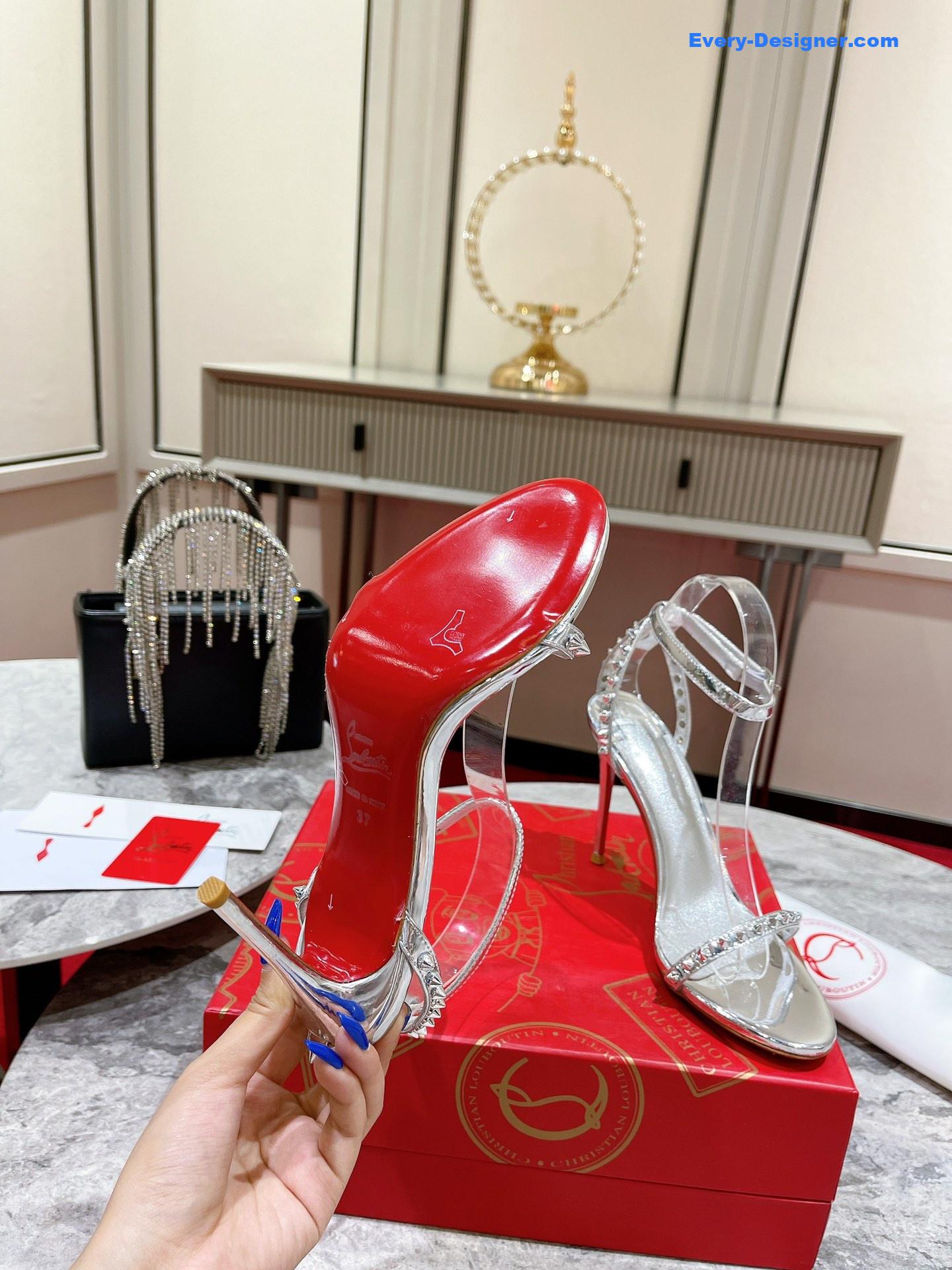 Chr1st1an louboutin spiked strappy sandals