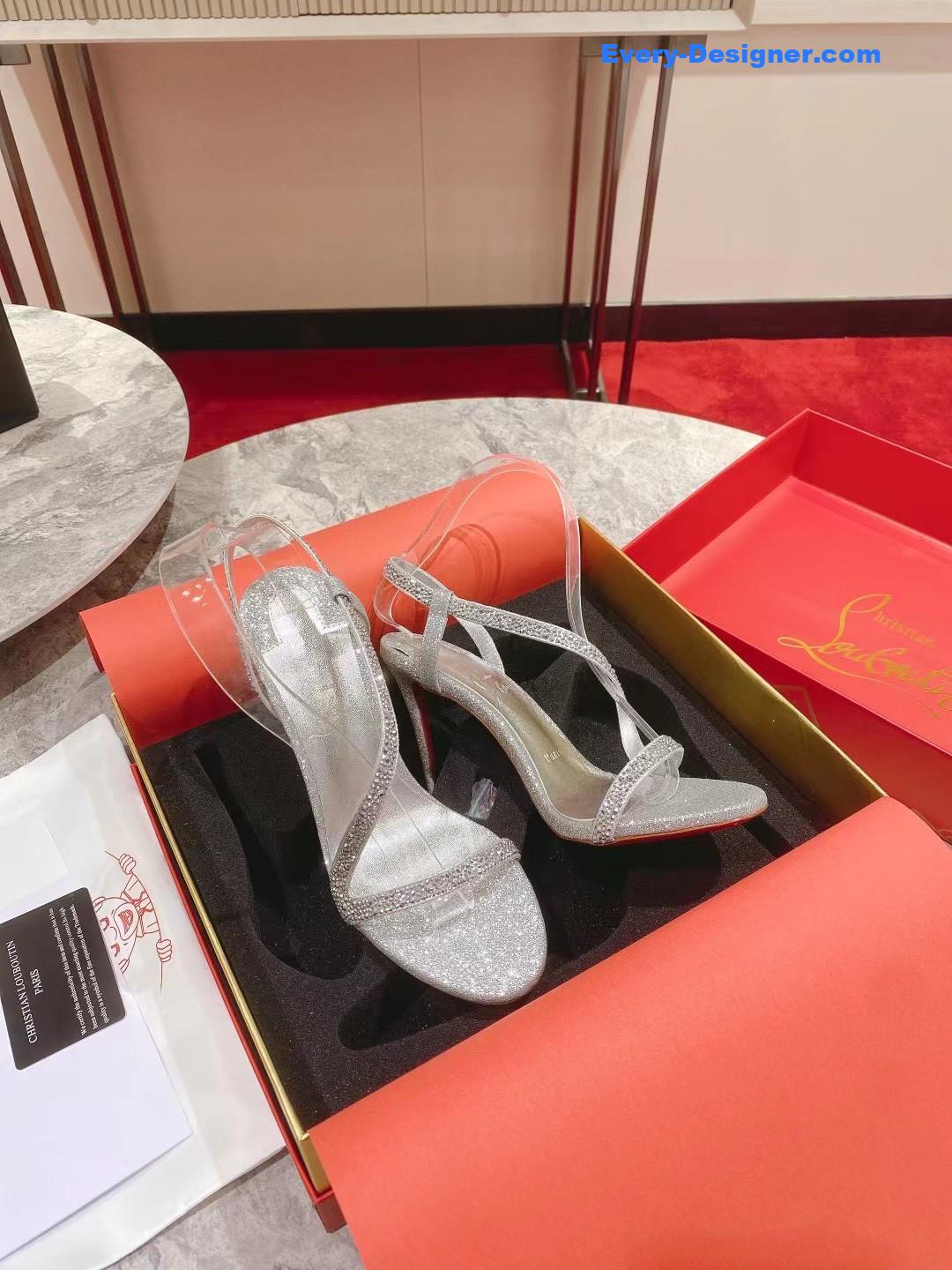 chr1st1an louboutin s sandals with D1am0nds