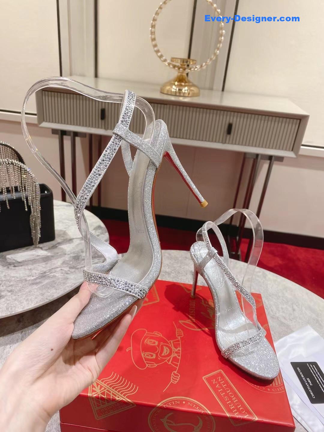 chr1st1an louboutin s sandals with D1am0nds