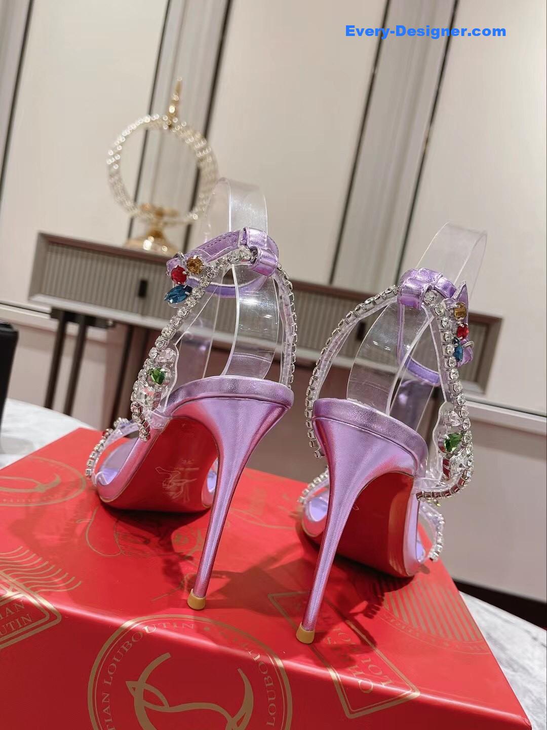 Chr1st1an louboutin crystal chain sandals