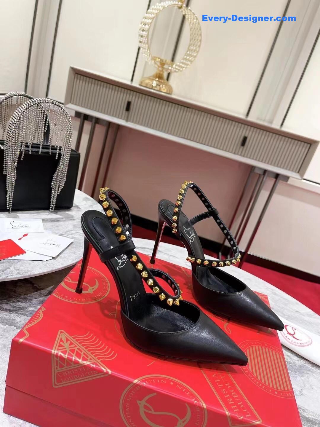 Chr1st1an louboutin lace stud sandals